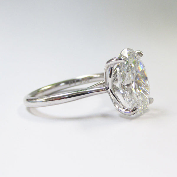 3.75ct Oval Diamond Engagement Ring - Thenetjeweler