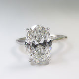3.75ct Oval Diamond Engagement Ring - Thenetjeweler