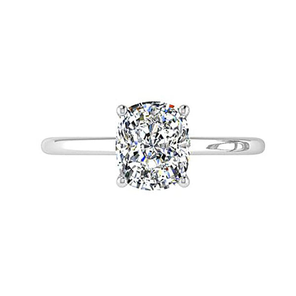 4 prong Oval Diamond Ring - Thenetjeweler