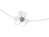 Clover Pendant Necklace Yellow Gold and Diamond - Thenetjeweler