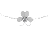 Clover Pendant Necklace Yellow Gold and Diamond - Thenetjeweler