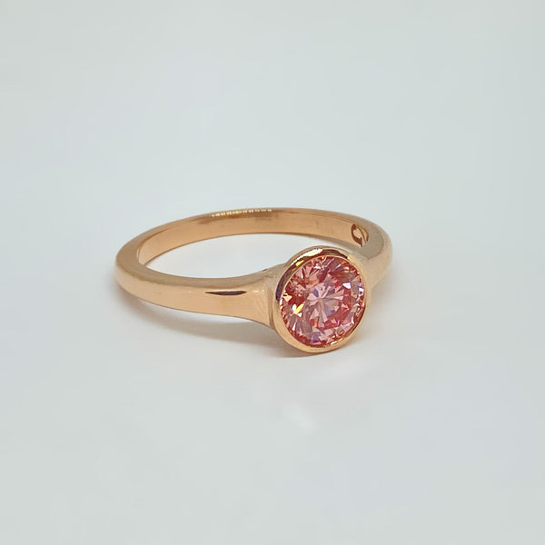 Pink Diamond Rose Gold Ring - Thenetjeweler