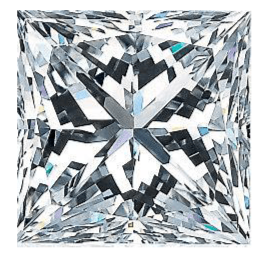 Princess cut Diamond 1.70C. H SI2 GIA (6272260101) - Thenetjeweler