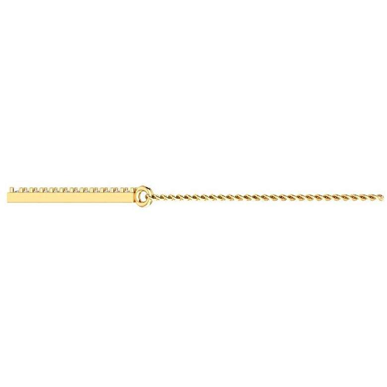 V Shape Diamond Pendant Necklace 18K Yellow Gold - Thenetjeweler