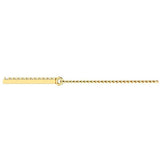 V Shape Diamond Pendant Necklace 18K Yellow Gold - Thenetjeweler