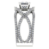 Princess Diamond Twisted Ring - Thenetjeweler
