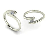 Tension Set Diamond Engagement Ring - Thenetjeweler