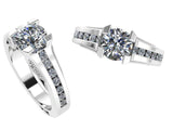 Milgrain Diamond Engagement Ring - Thenetjeweler