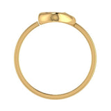 Small Fun Teenager Diamond Ring 14K Yellow  Gold - Thenetjeweler