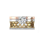 Diamond Stackable Bridal Set Rings - Thenetjeweler