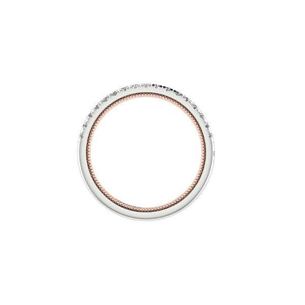 Diamond half eternity ring white gold 18K - Thenetjeweler