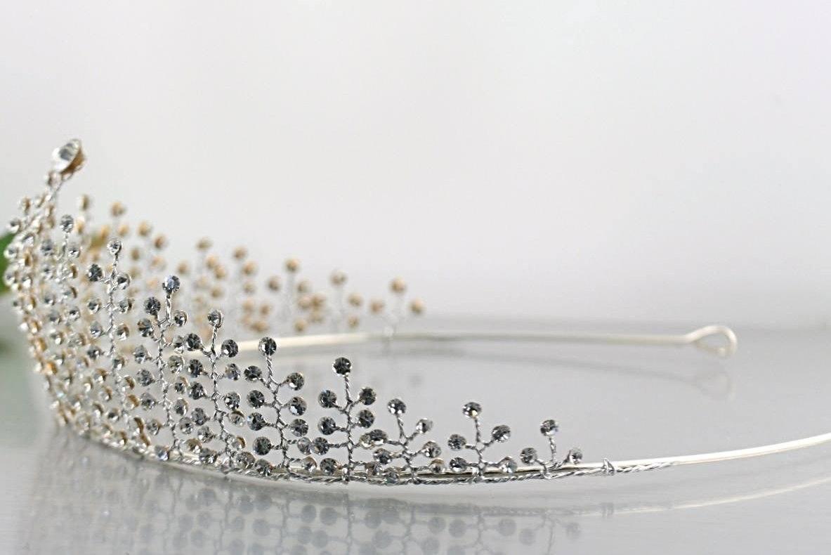 Wedding Headband Bridal Tiara Sterling Silver - Thenetjeweler