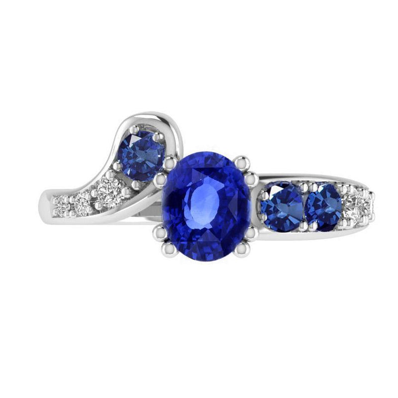 Birthstone Engagement Ring 18K Gold 0.30ct.wt Diamonds - Thenetjeweler