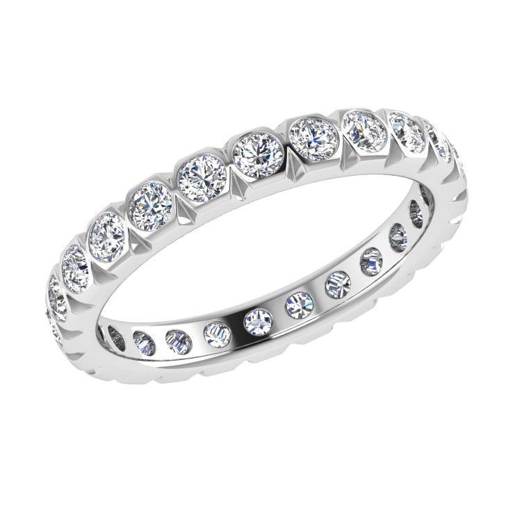 Diamond Eternity Ring 18K Gold (1.15 ct. tw) - Thenetjeweler