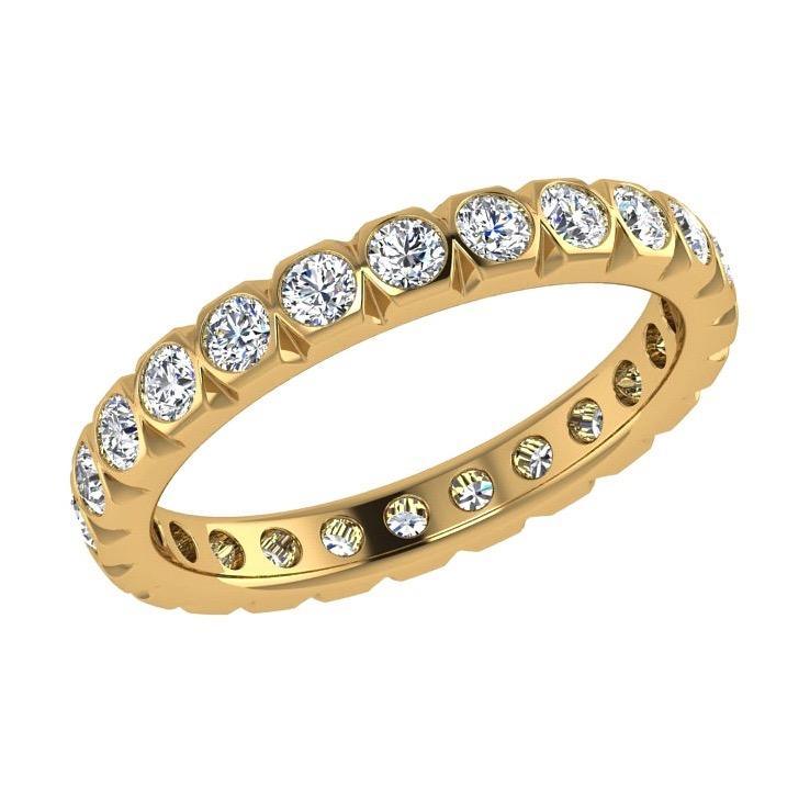 Diamond Eternity Ring 18K Gold (1.15 ct. tw) - Thenetjeweler