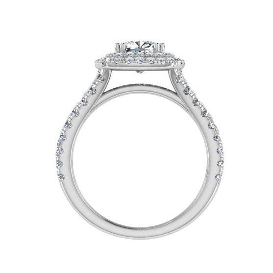 Diamond Engagement Ring and Wedding Band Set 0.95ctw - Thenetjeweler