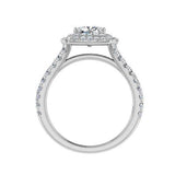 Diamond Engagement Ring and Wedding Band Set 0.95ctw - Thenetjeweler
