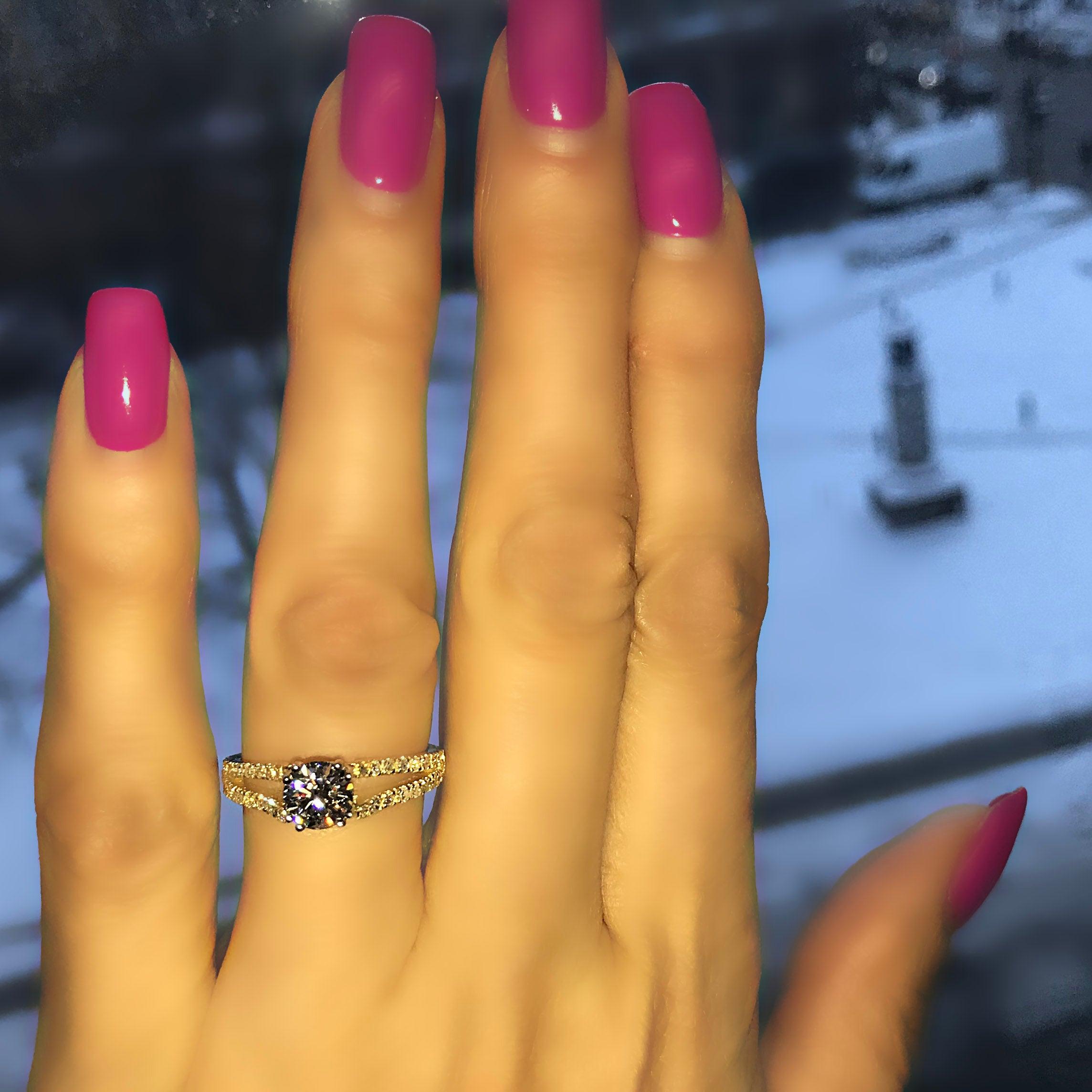 Diamond Ring Split Shank - Thenetjeweler