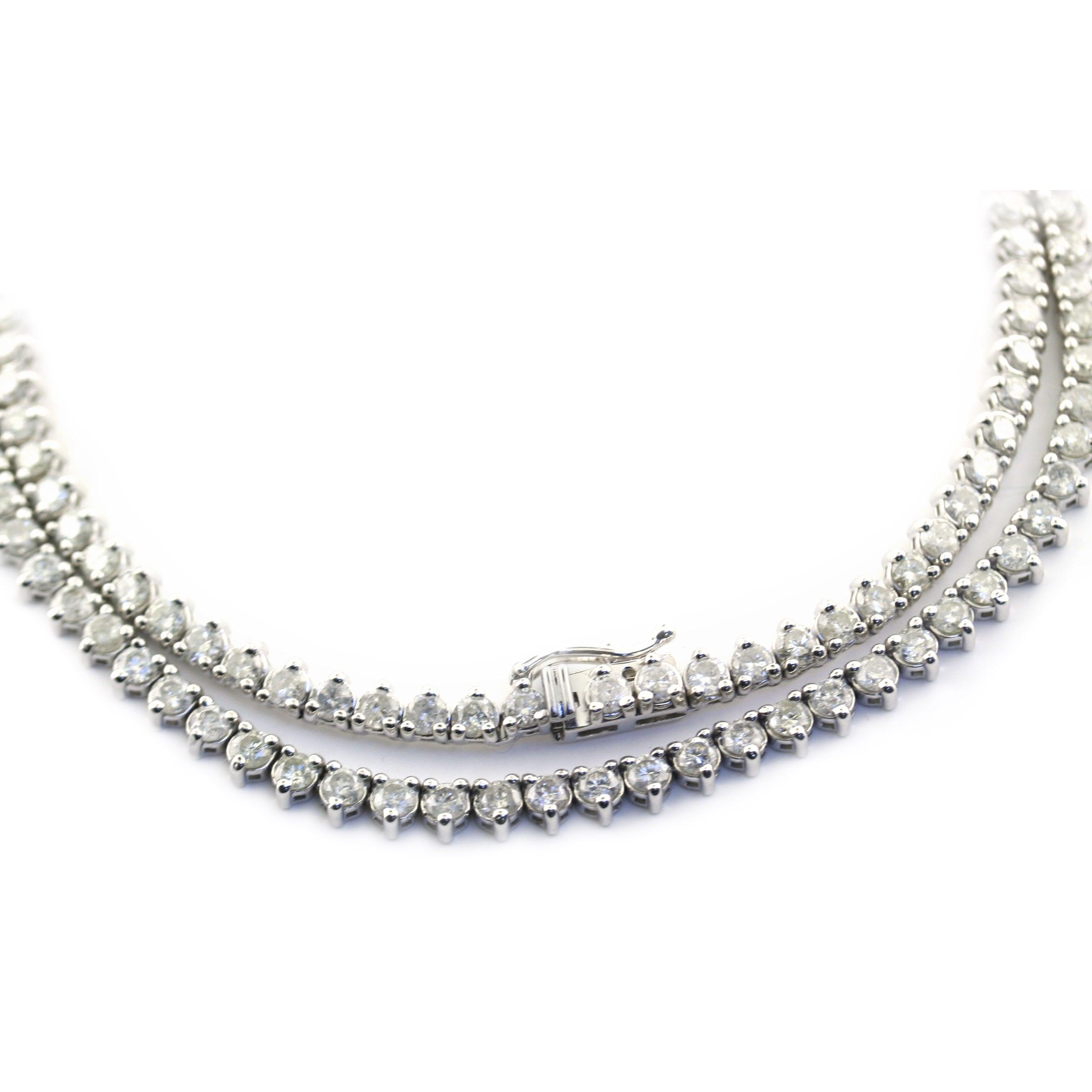 Tennis Diamond Necklace - Thenetjeweler