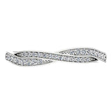 Twisted Diamond Ring 14K White Gold - Thenetjeweler