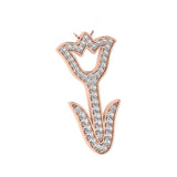 Tulip Pendant Necklace 14K Rose Gold - Thenetjeweler